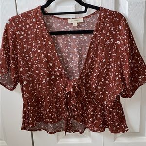 2 FOR $30 PACSUN TIE FRONT WOVEN TOP